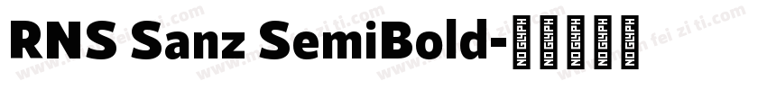 RNS Sanz SemiBold字体转换